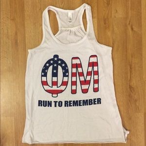 Phi Mu American Flag sorority tank top